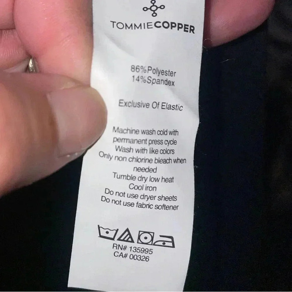 Tommie Copper Women Solid Black Pro-Grade Short Sleeve Shoulder Support Shirt M - Picture 6 of 6